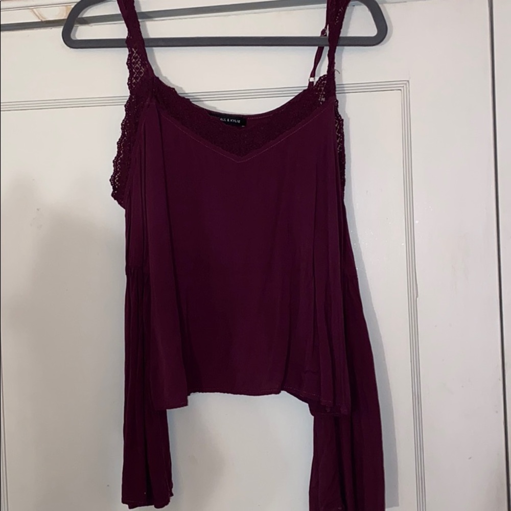 Kendall & Kylie No Shoulder Long Sleeve - S